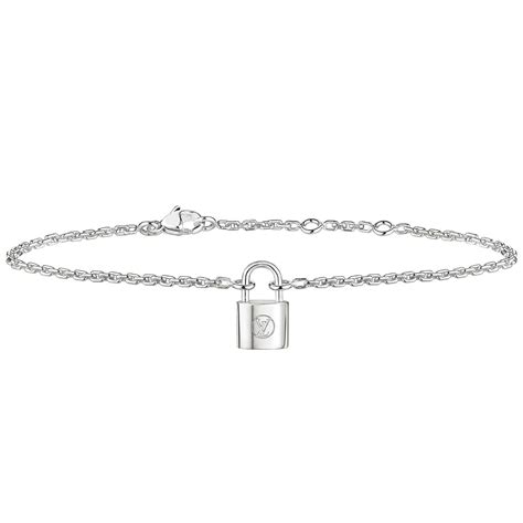 louis vuitton silver loket bracelet|louis vuitton bracelet with lock.